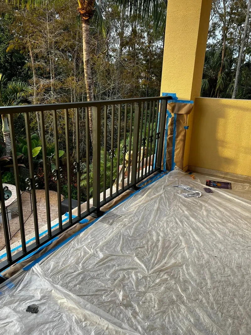Balcony surface prep and coating work