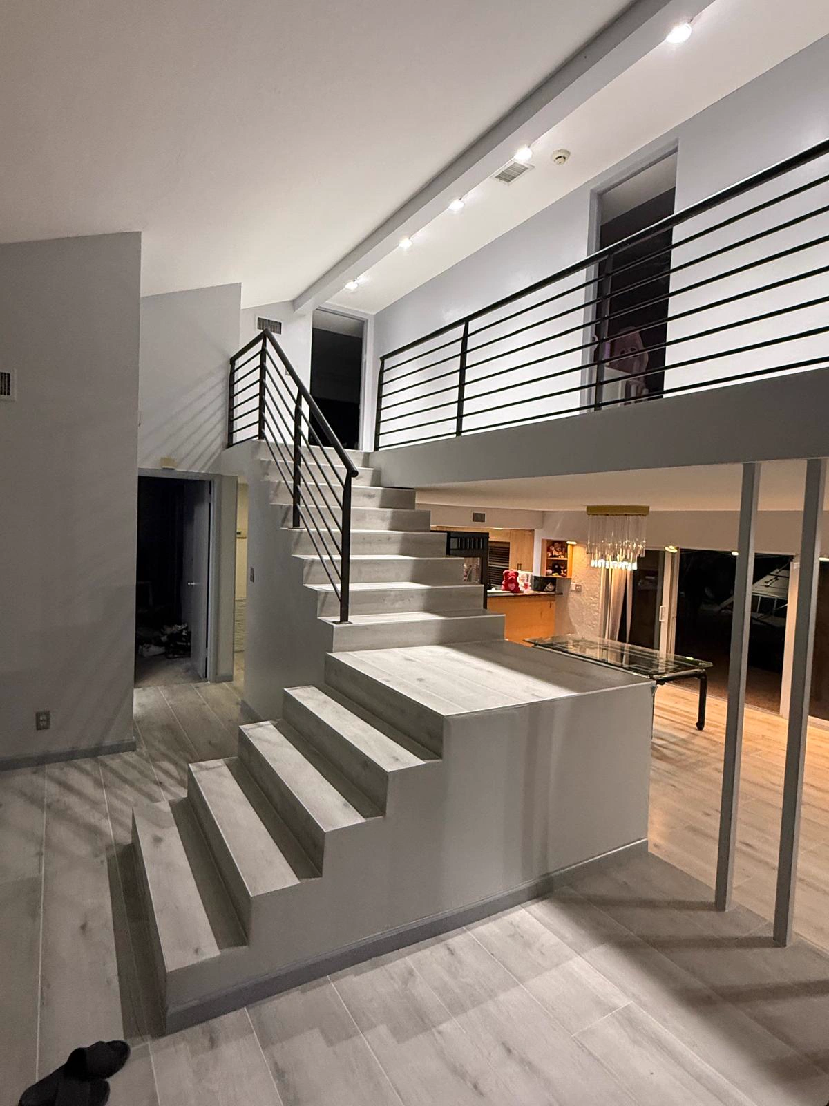 Interior painting with clean cut-in lines and smooth finish — Davie, FL